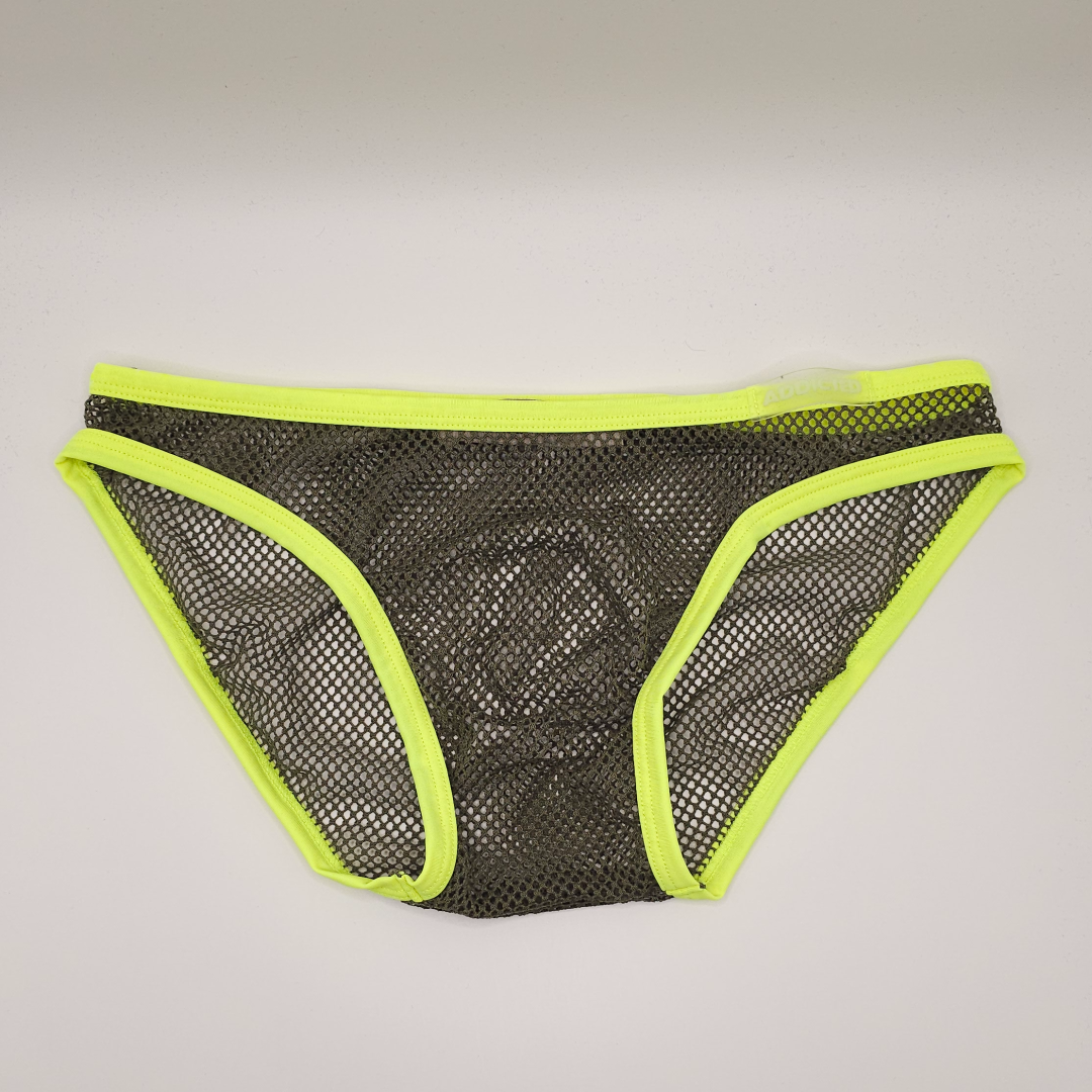 Addicted Fever Mesh Brief (khaki)