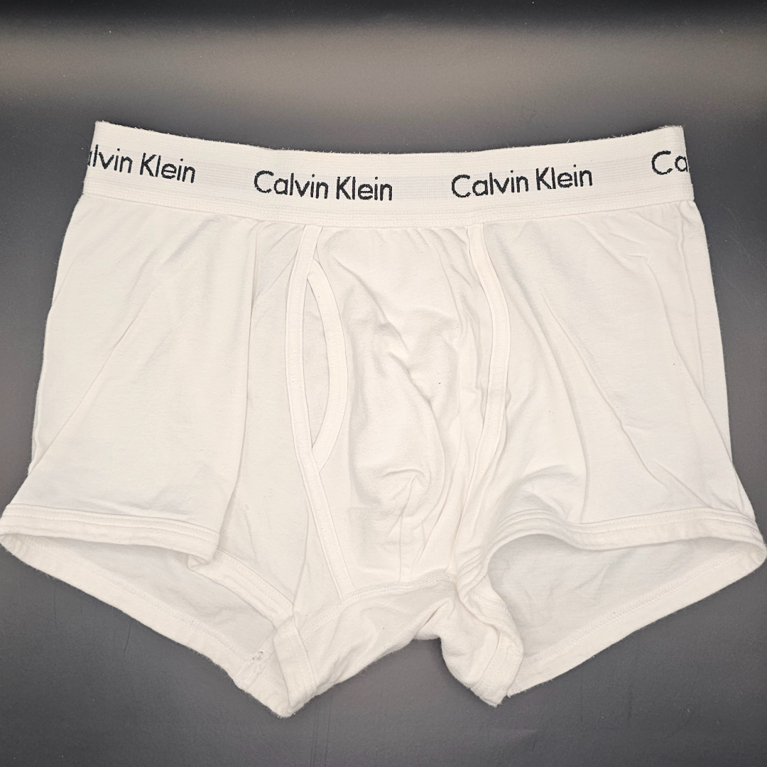 Calvin Klein White Boxer Briefs (with Fly)