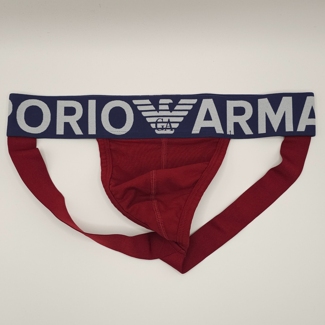 Emporio Armani Megalogo Jockstrap (maroon)