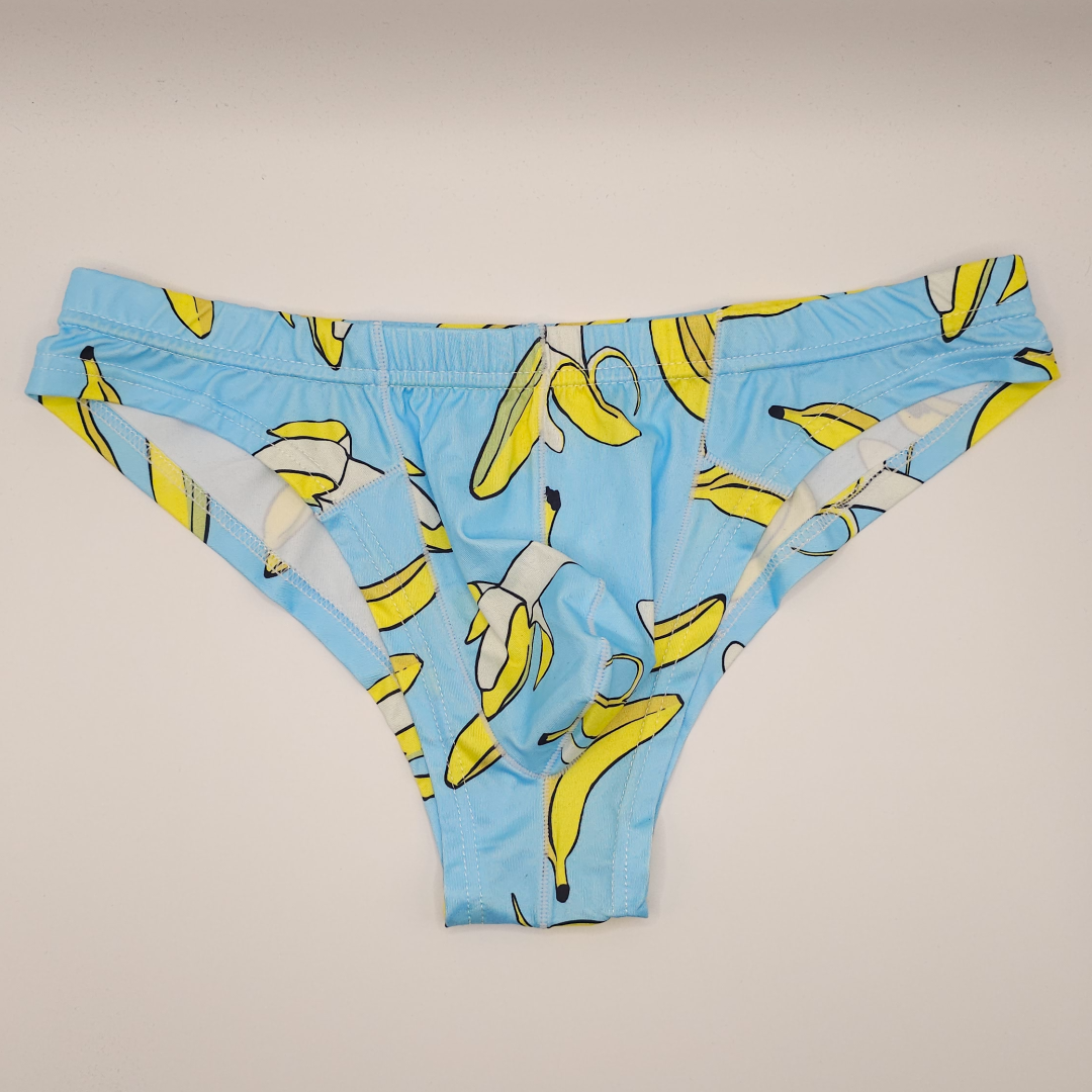 Shein Banana Print Topstitching Brief