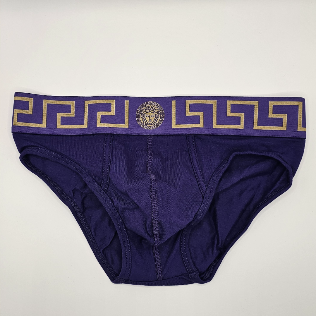 Versace Greca Border Briefs (purple)