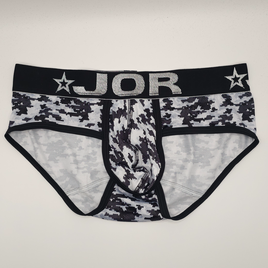 Jor Black White Camo Briefs
